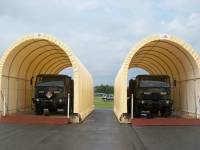 camel tri star containment systems with vehicle ramps and canopies
