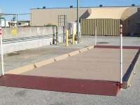 camel tri star modular containment system installed on concrete lot