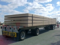 modular containment system panels being transported