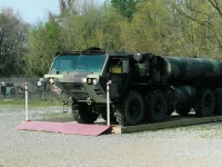 truck sitting on camel tri star system