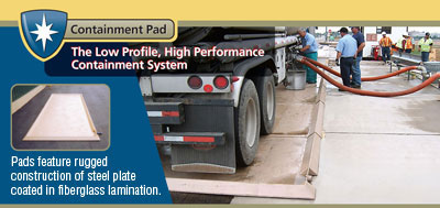 spill containment for transloaders Pad